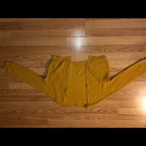 Yellow (mustard) cardigan